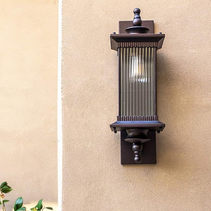 Elegant Classic Design Retro Rectangular Outdoor Wall Light