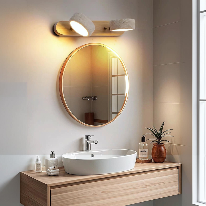 Wood Rustic Simple Stylish Vanity Wall Light