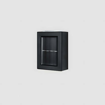 Modern Solar Black Up Down Outdoor Wall Light Sconce IP55