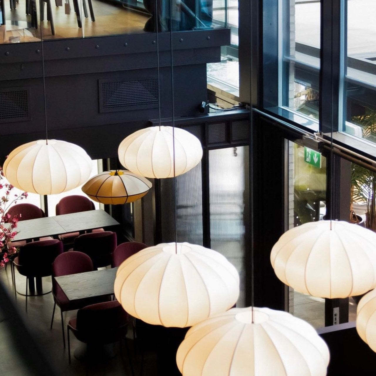 Classic Ribbon Pumpkin Pendant Light -Homdiy