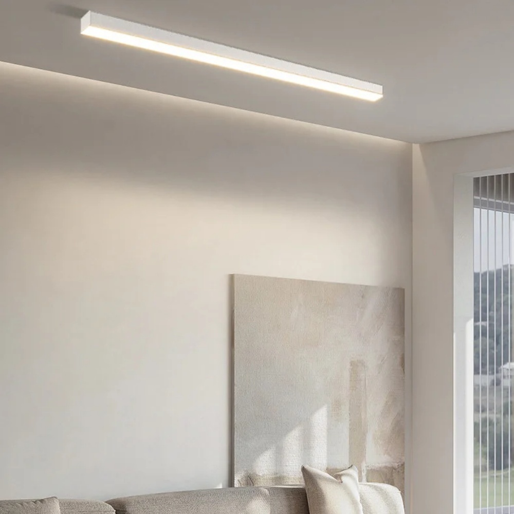 Modern Minimalist Long Strip LED Ceiling Lamp For Living Room