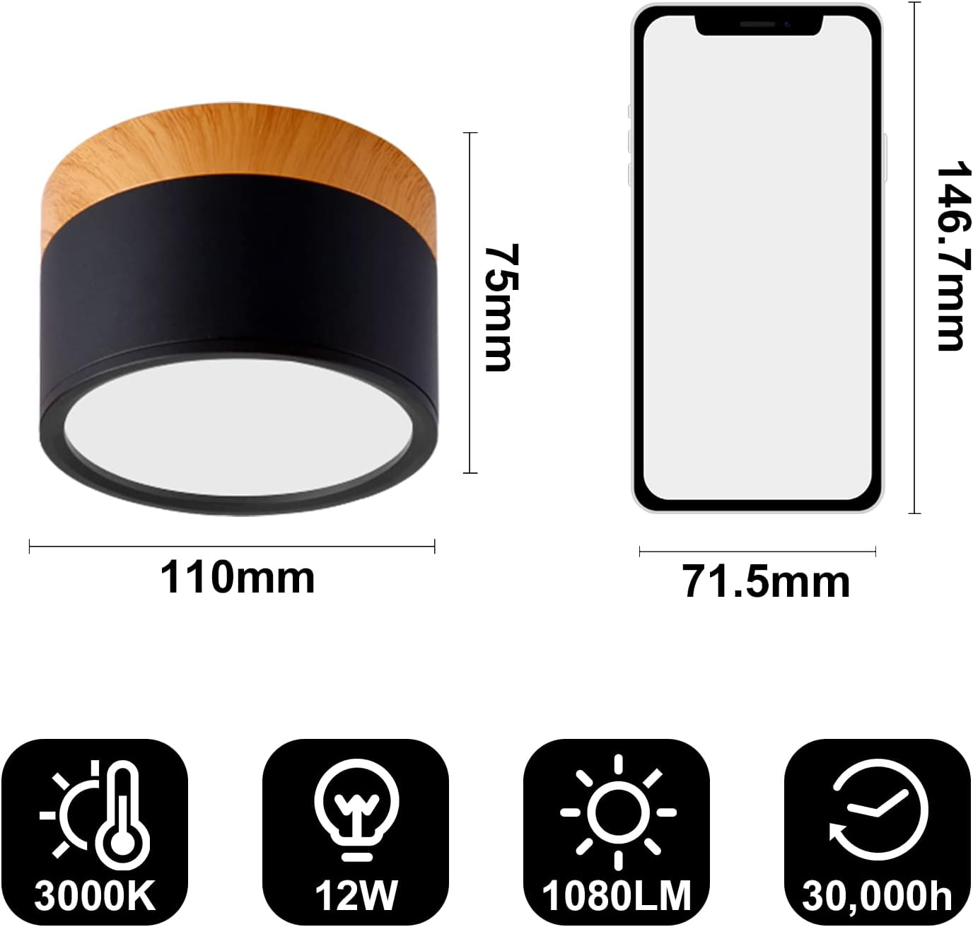 Nordic Cylinder LED Hallway Ceiling Lights