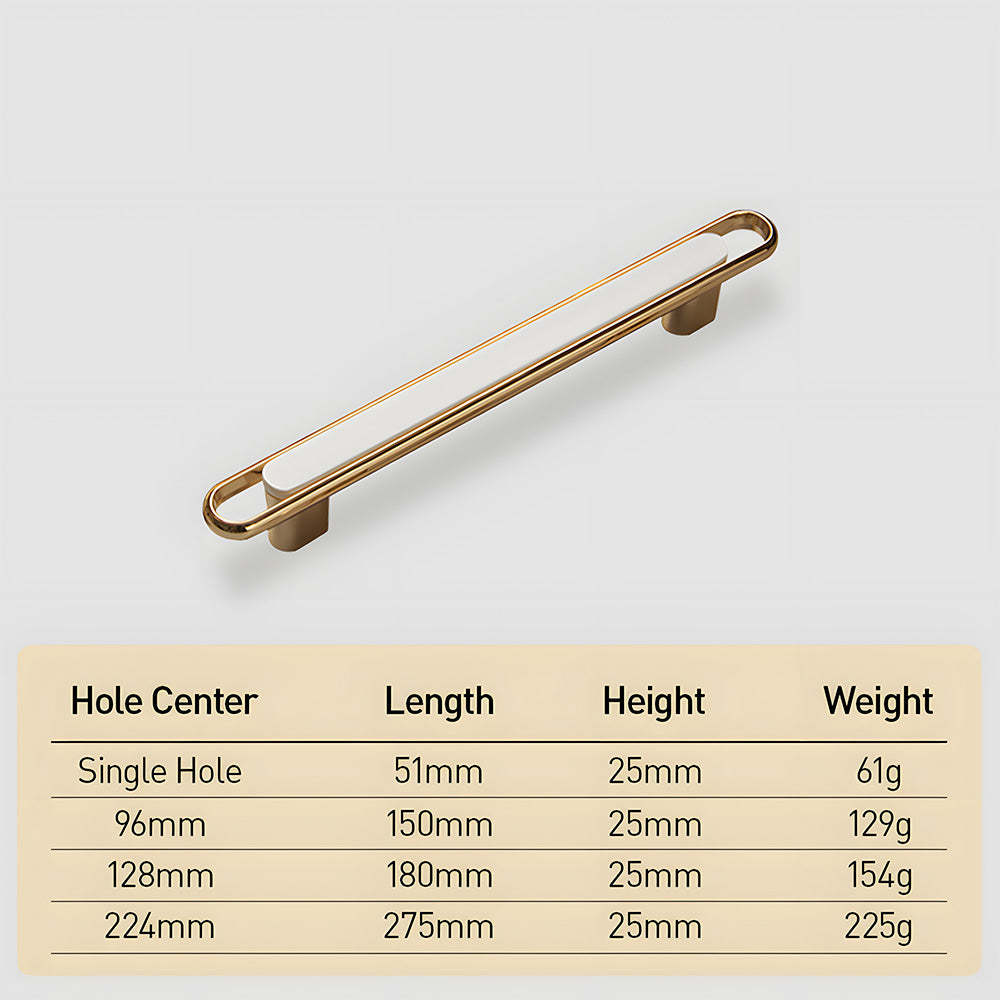 Gold Modern Simple Cabinet Door Handles