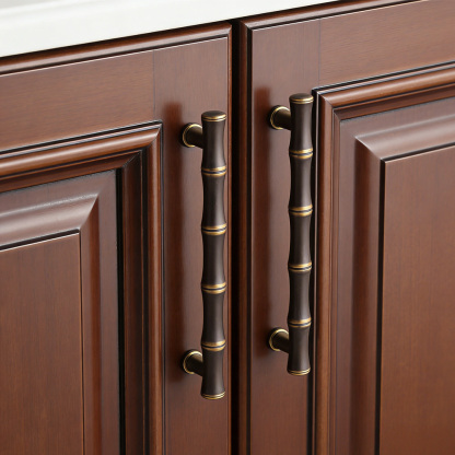 Vintage Antique Brass Ring Pull Cabinet Handles And Knobs