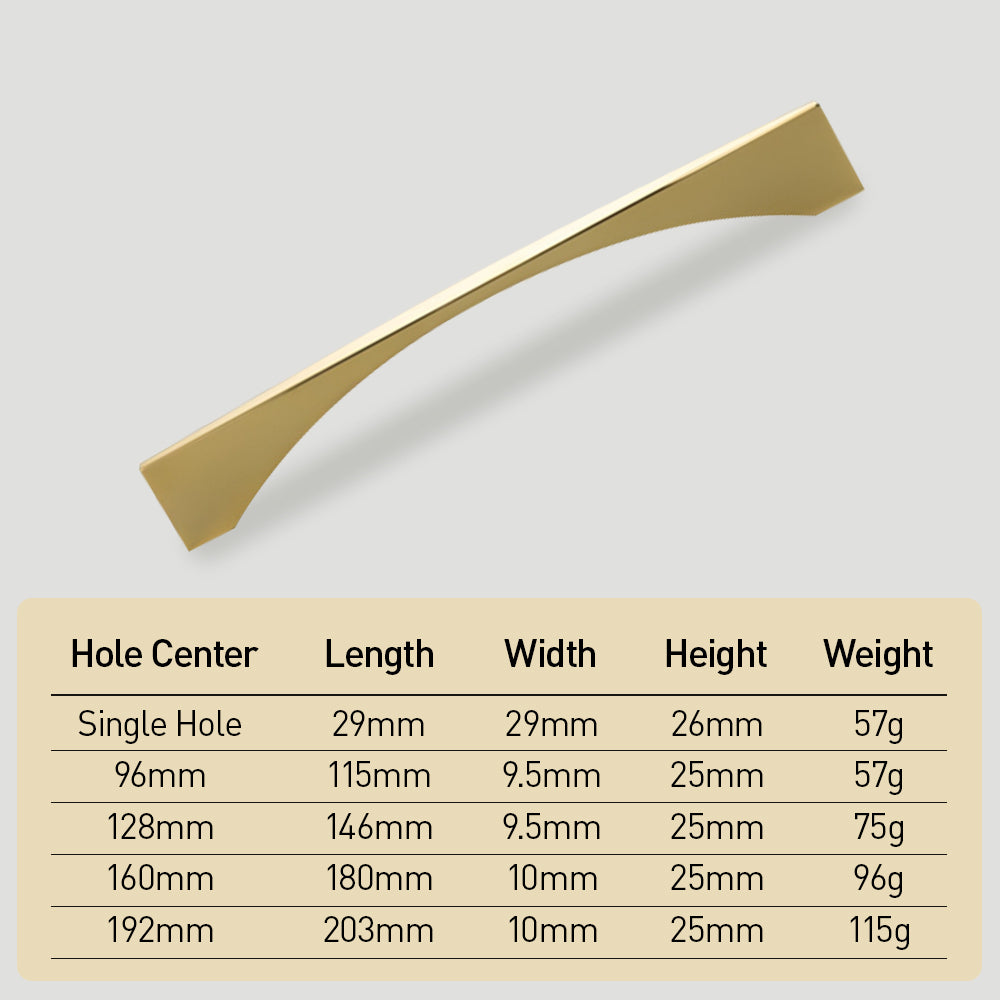 Arch Aluminum Alloy Drawer Pulls for Kitchen