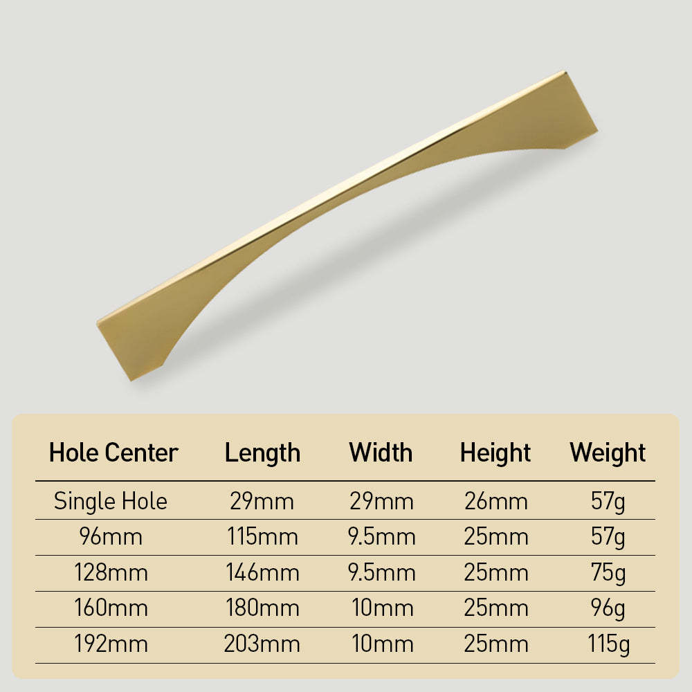 Arch Aluminum Alloy Drawer Pulls for Kitchen