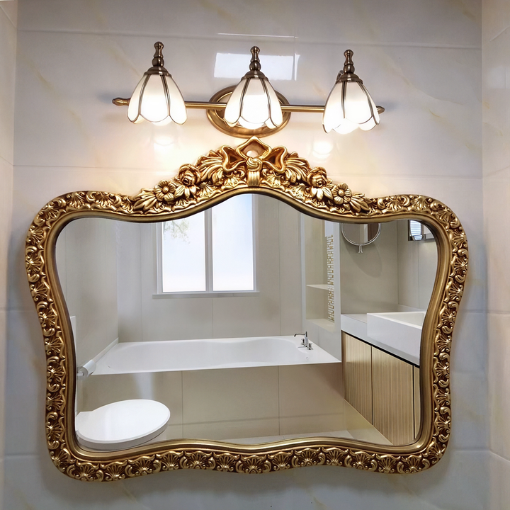 Vintage French Multi-Heads Gold Bathroom Vanity Wall Lights