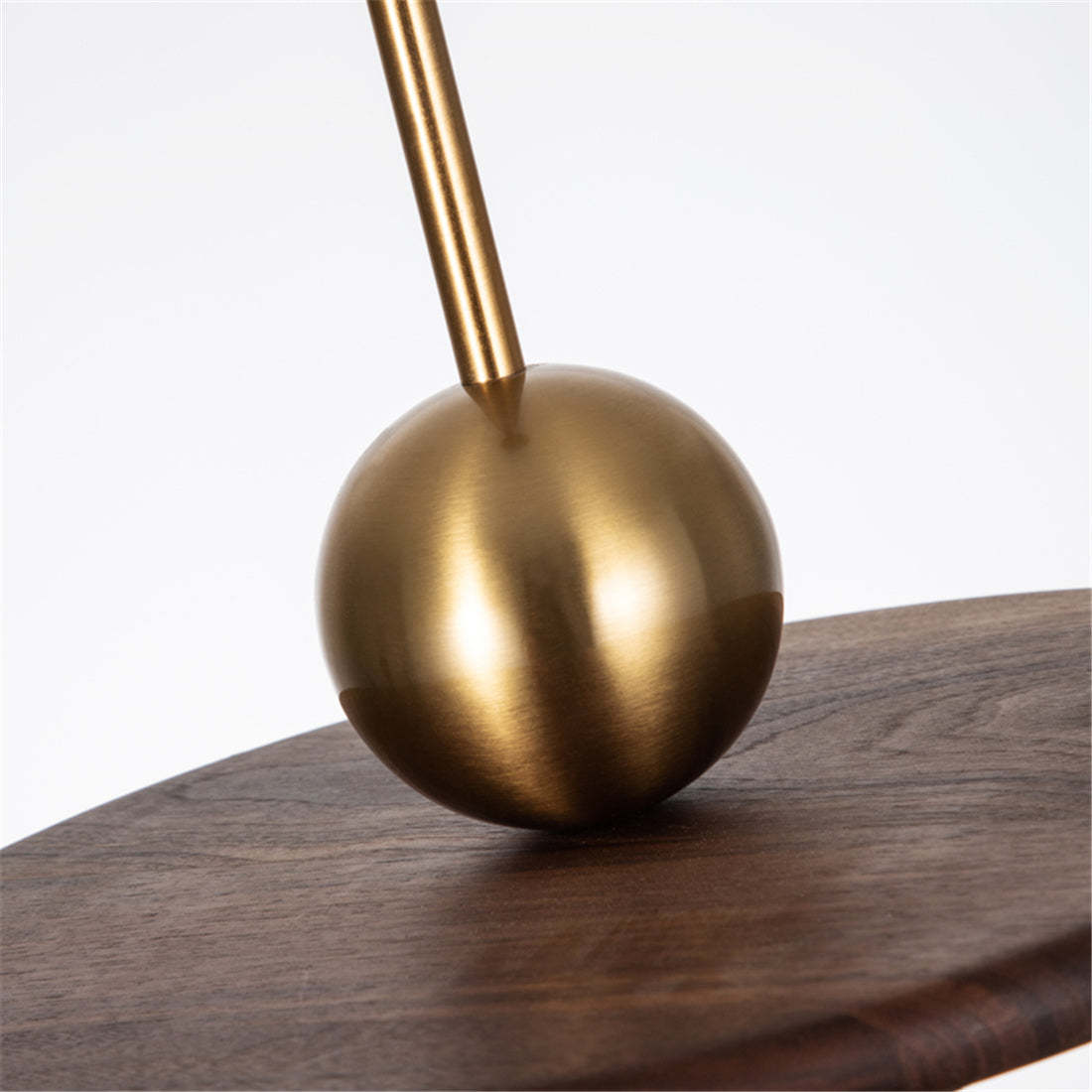 Flying Saucer Walnut Round Vintage Hanging Lamp -Homdiy