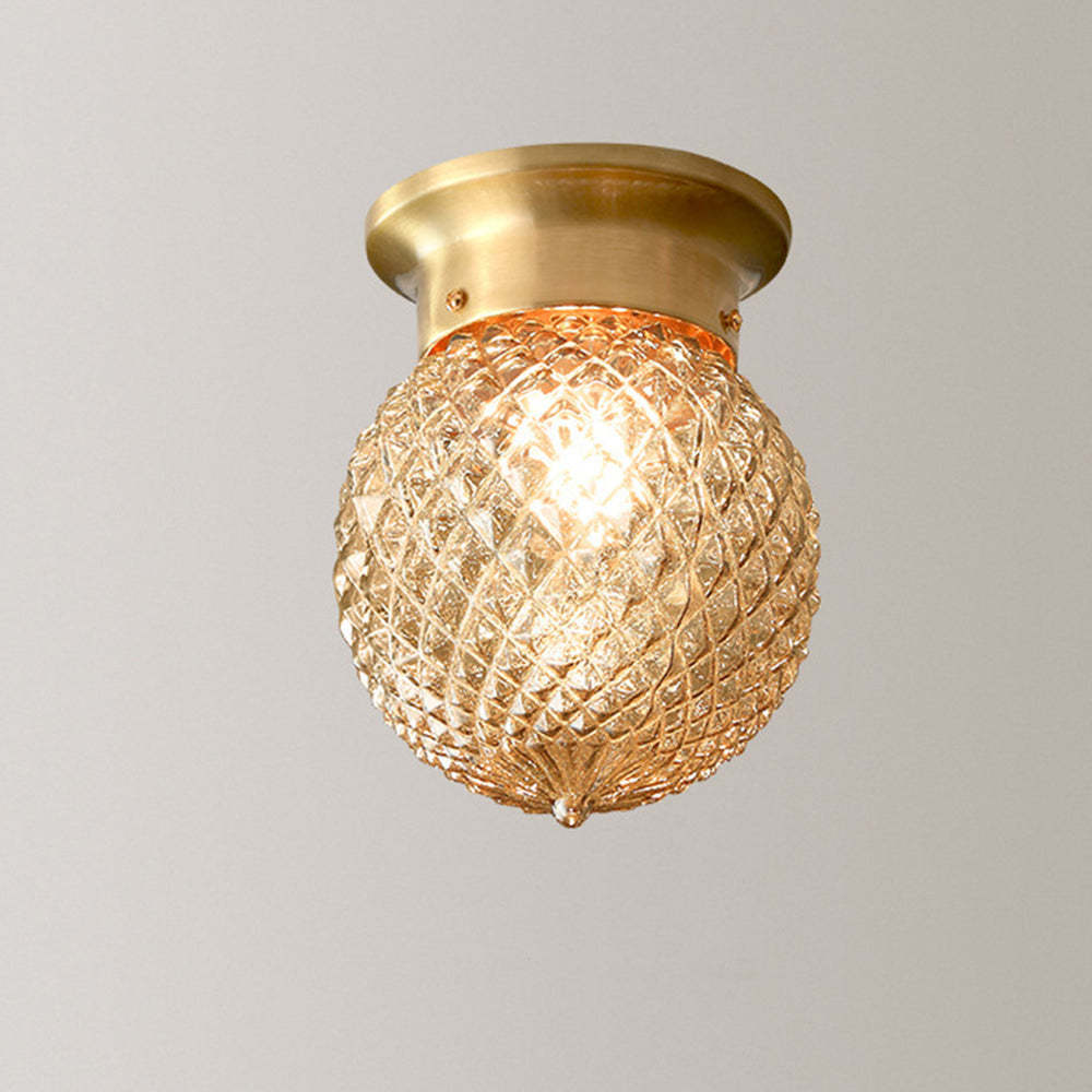 Small Glass Ceiling Light Fixture for Corridor -Homdiy