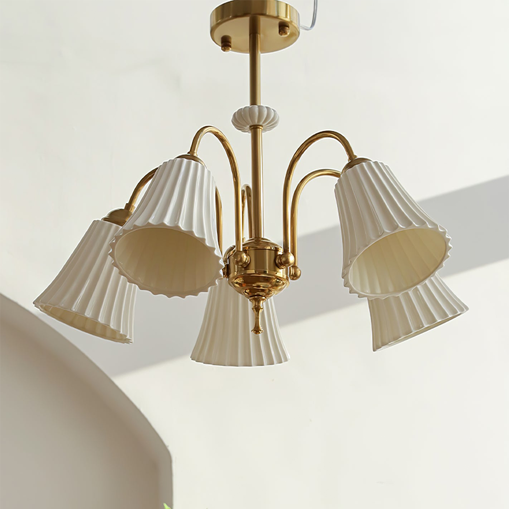 Medieval Ceramic Trumpet Chandelier -Homdiy