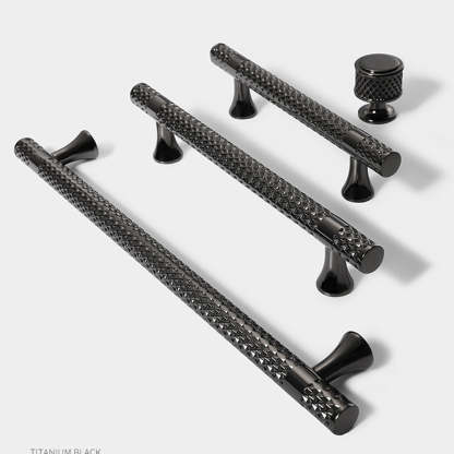 Shiny Modern Zinc Alloy Titanium Gold Black Door Handles