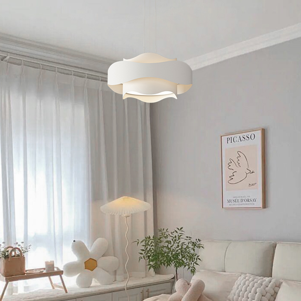 Cream Style Modern Minimalist Bedroom Pendant Light -Homdiy