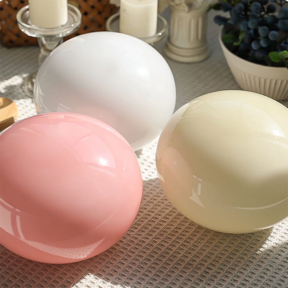 Marshmallow Metal Glass Table Lamp -Homdiy