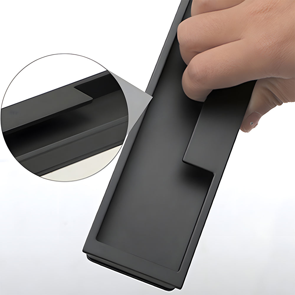 Left Right Hidden Slotted Recessed Handles