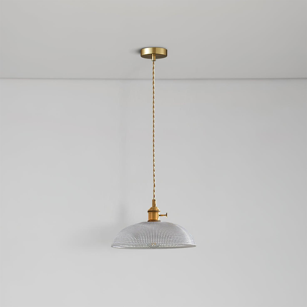 Nordic Style Minimalist Retro Glass Flower Pendant Light -Homdiy