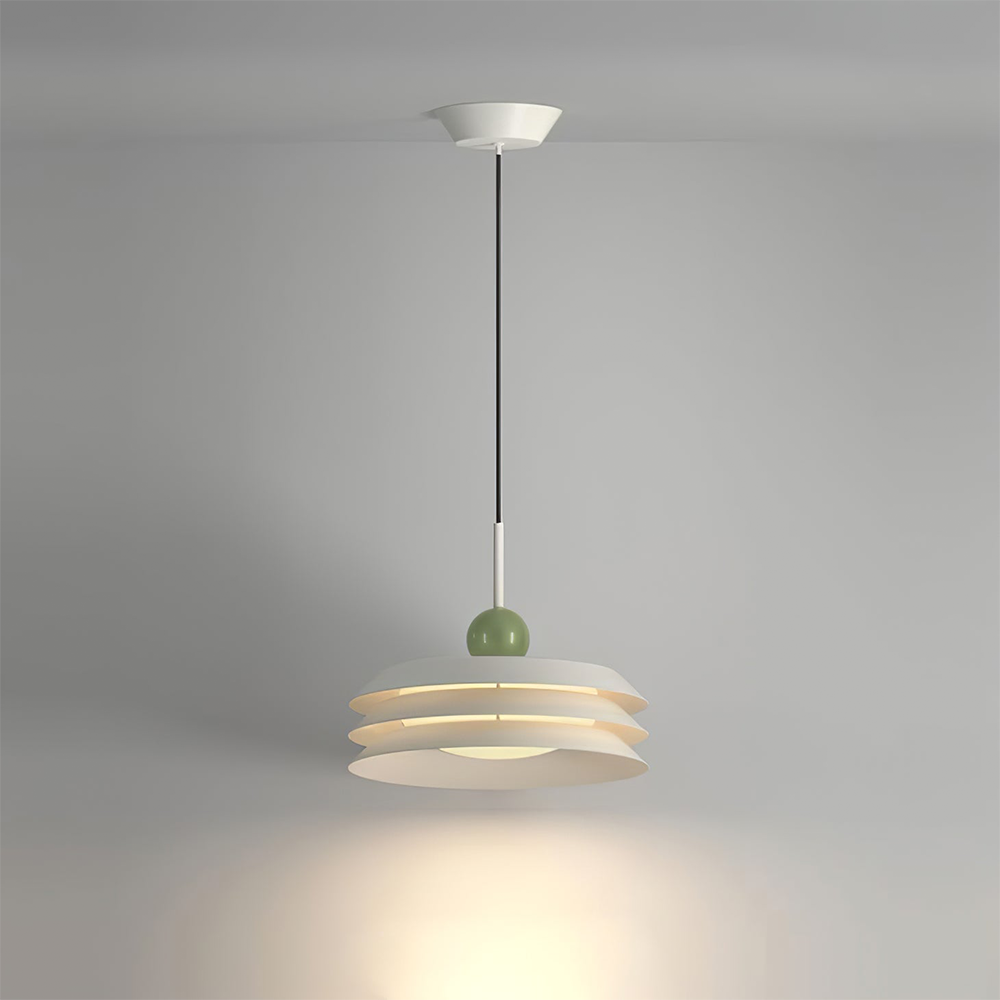 Modern Morandi Layered Metal Pendant Light -Homdiy