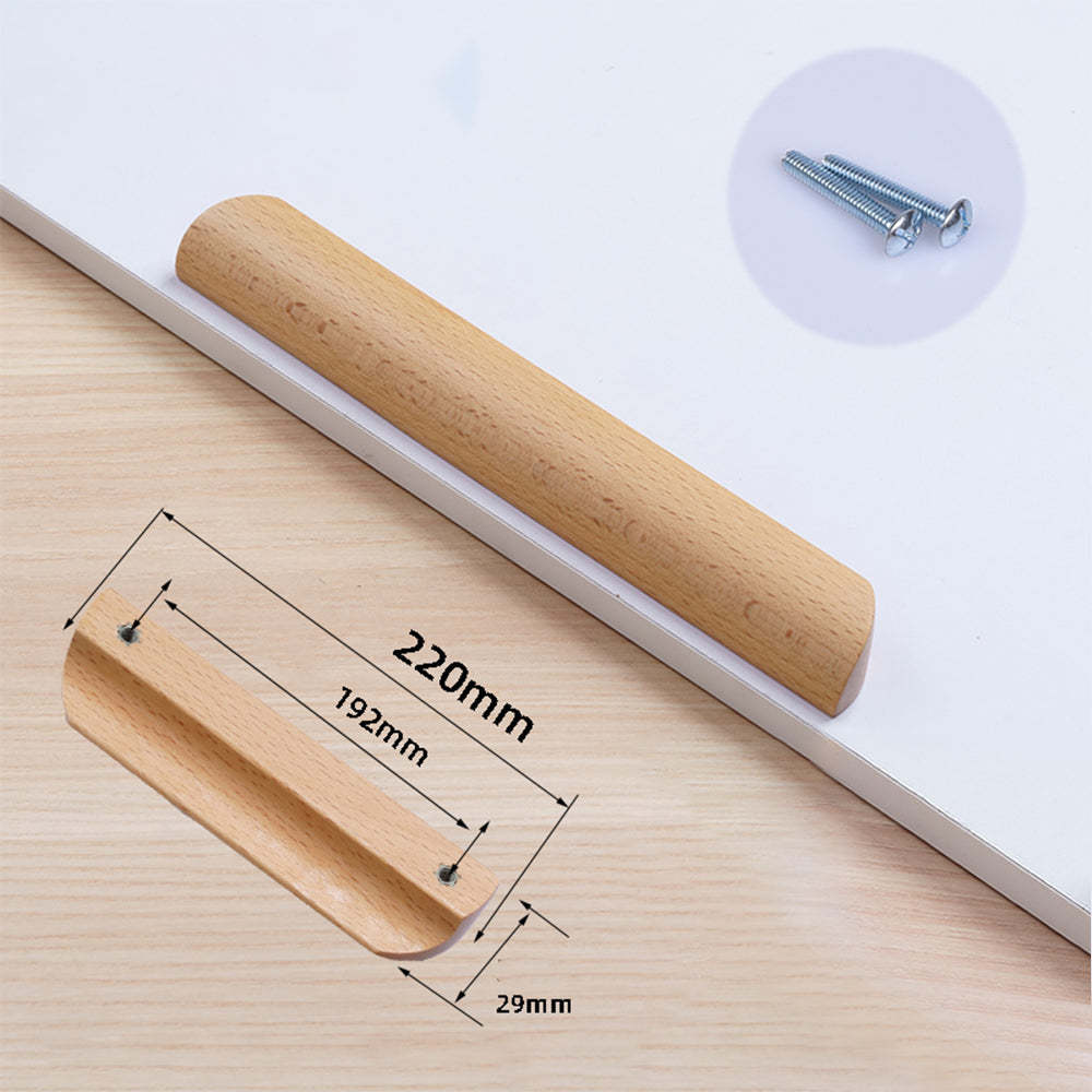 Morden Solid Wood Cabinet Drawer Pulls -Homdiy