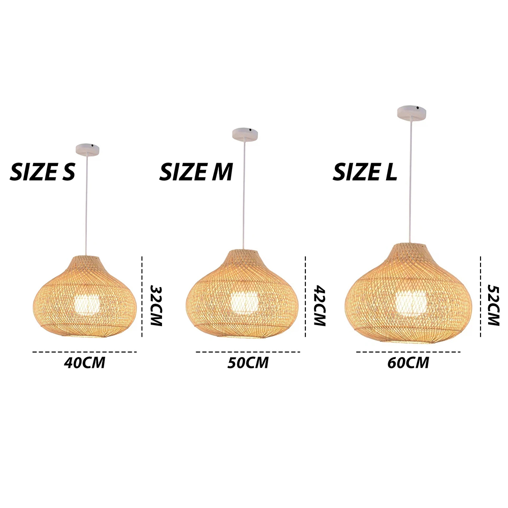 Creative Wicker Rattan Pendant Light For Dining Room -Homdiy