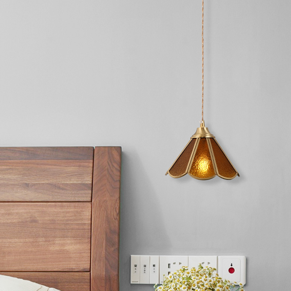 Modern Tiffany Flower Glass Pendant Light for Kitchen Island -Homdiy