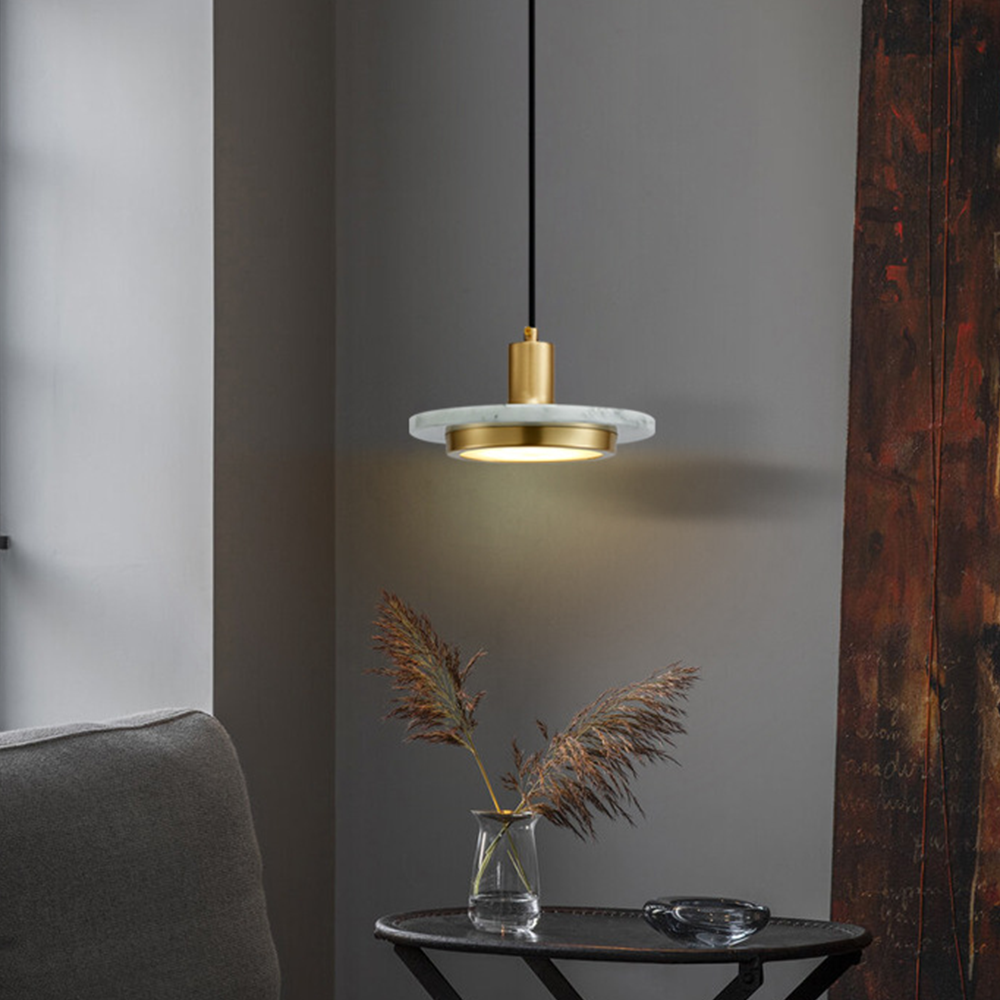Marble Art Pendant Light -Homdiy