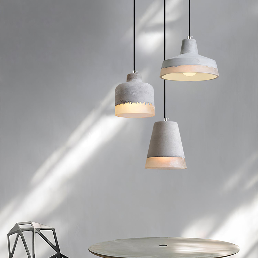 Industrial Cement Bar Pendant Light -Homdiy