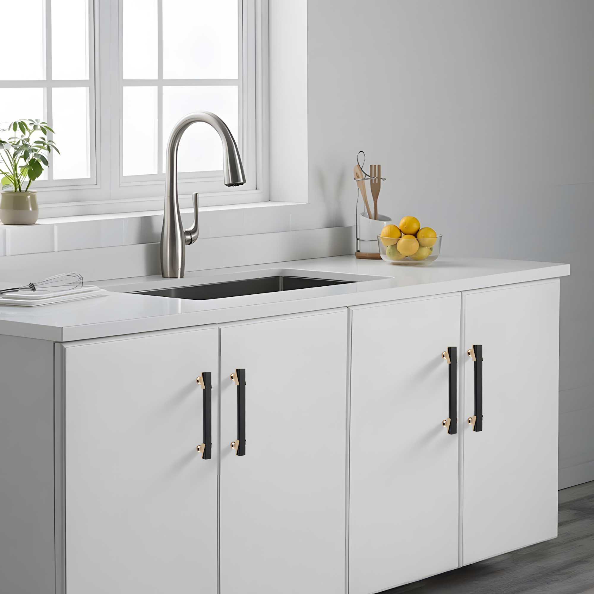 Zinc Alloy Modern Kitchen Cabinet Pulls