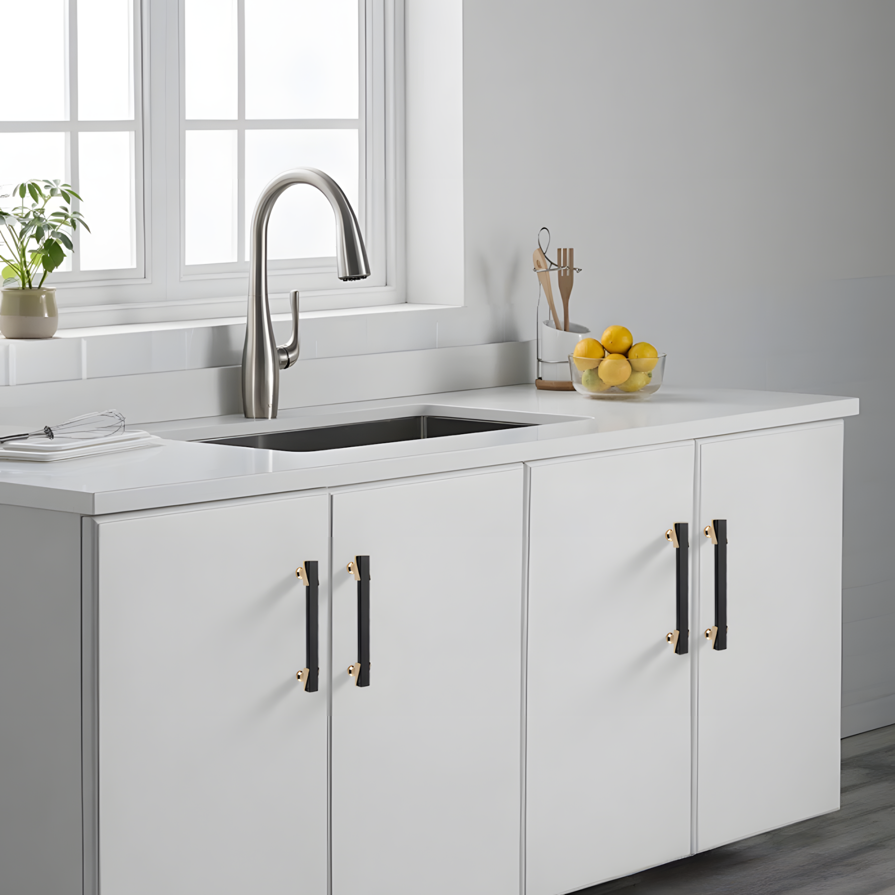 Zinc Alloy Modern Kitchen Cabinet Pulls