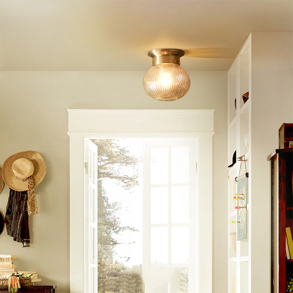 Close-up showcasing the artistic gold glass details