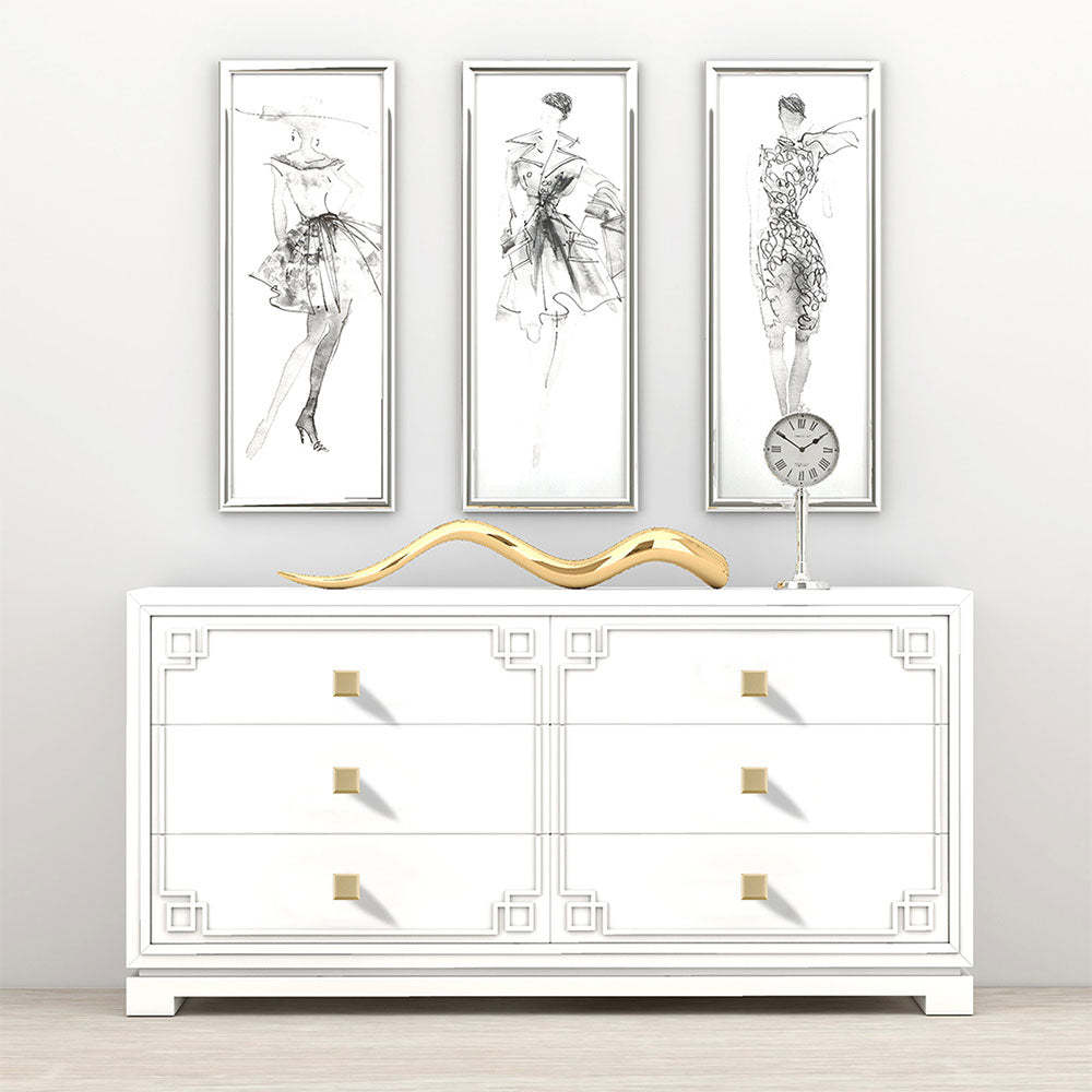 6 Pack Square Gold Drawer Knobs Metal For Kitchen(LS9111BB) -Homdiy