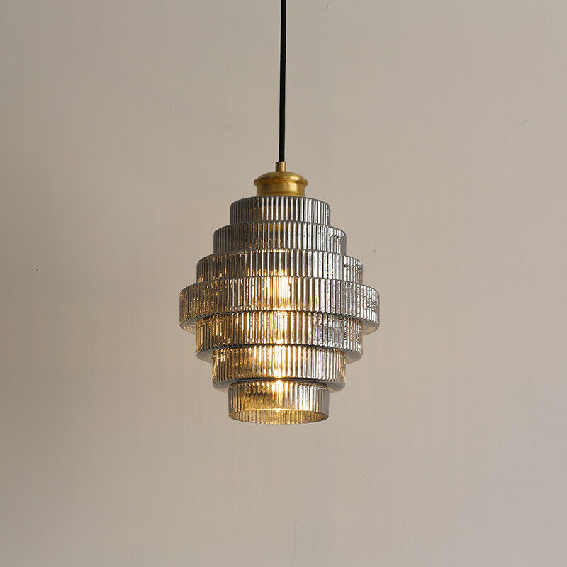 Antique Brass Bottle Shade Pendant Light -Homdiy