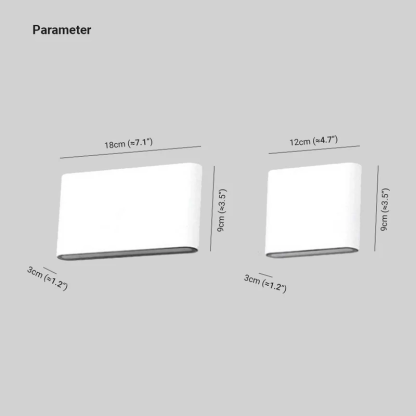 Modern Waterproof Aluminum Up Down Outdoor Wall Light