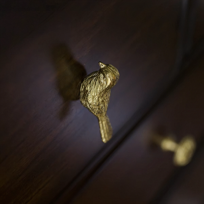 Gold Brass Bird Cabinet Knobs