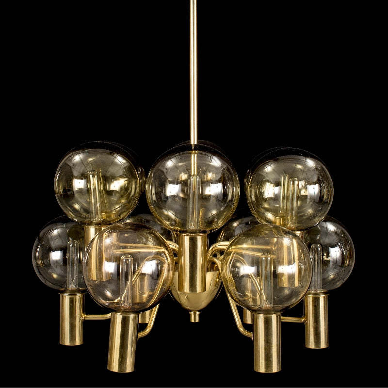 Modern Decorative Pink Glass Bubble Chandelier -Homdiy