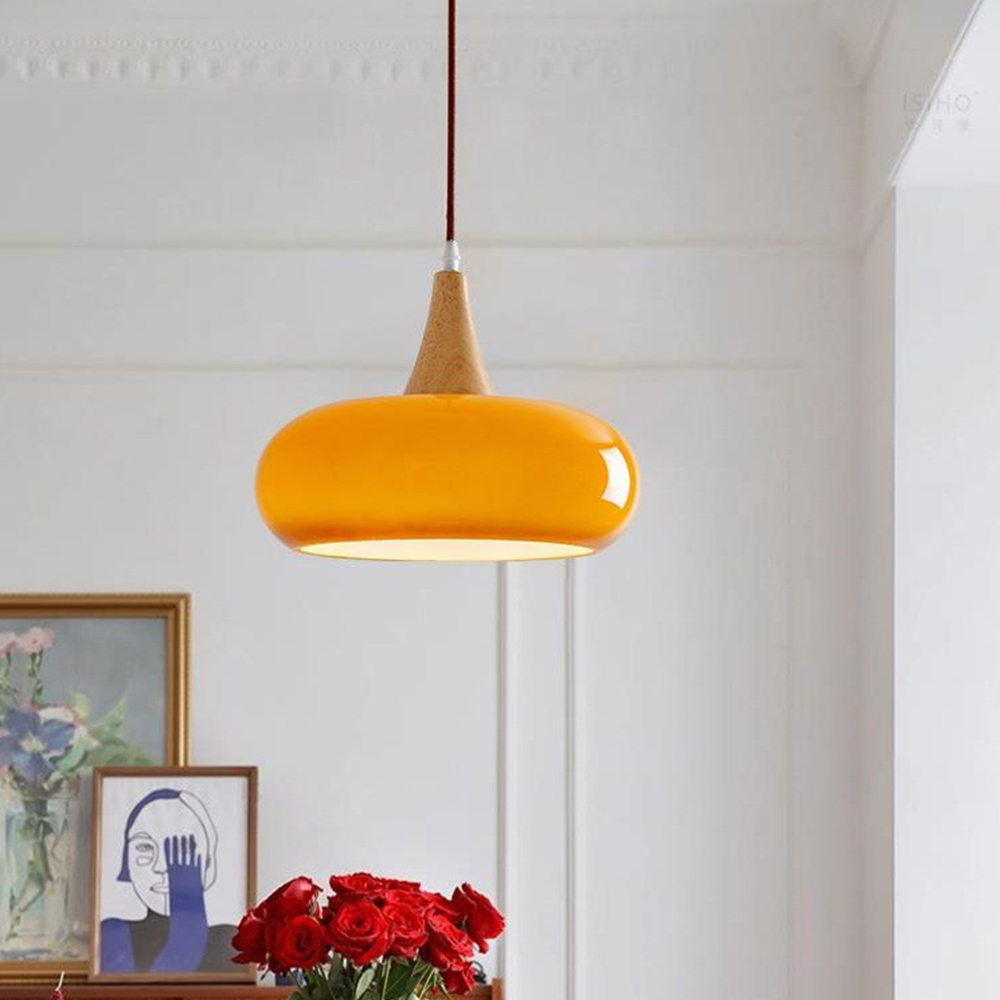 Kitchen Island Lighting Orange Glass Pendant Light Linear Ceiling Fixture 