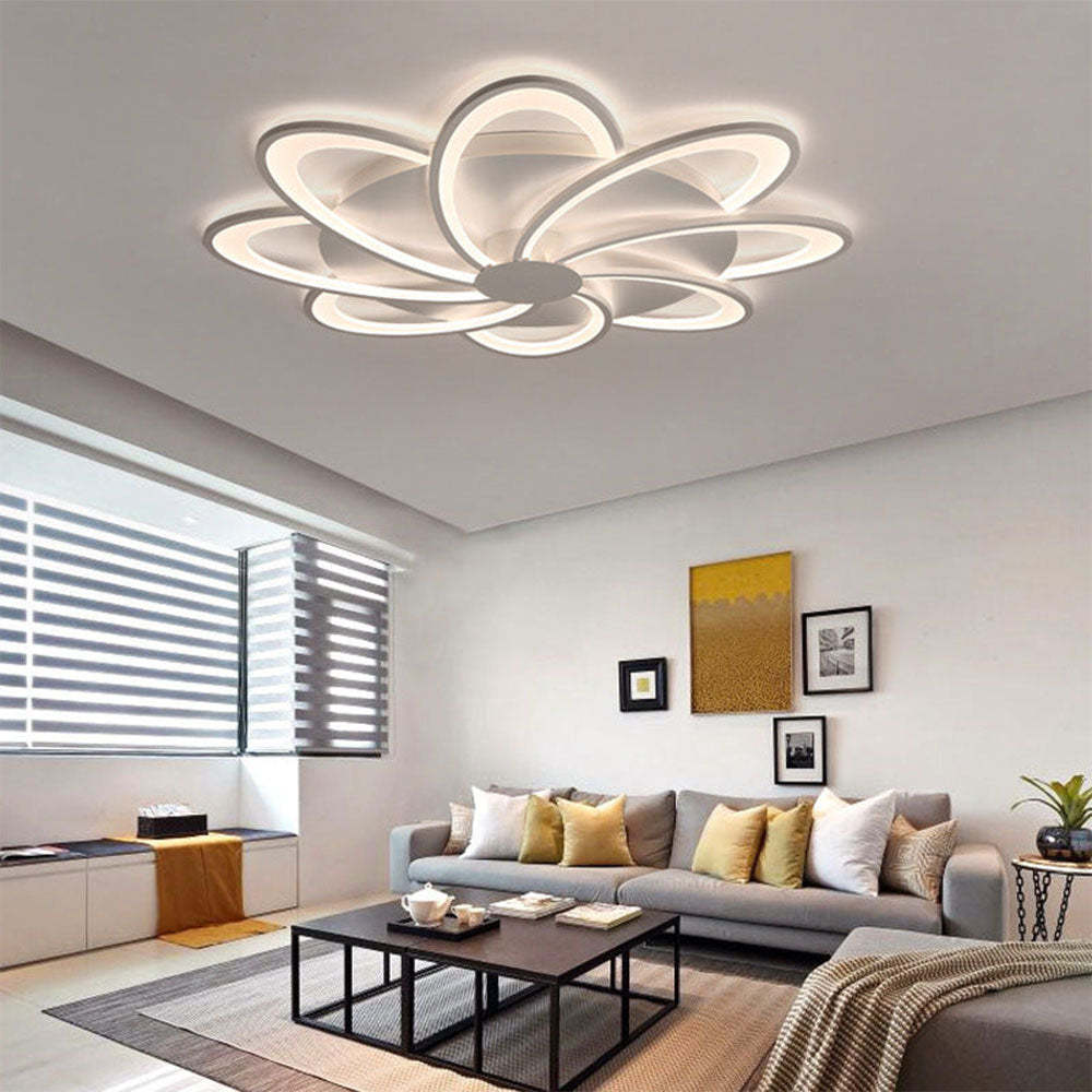 LED Flush Mount Acrylic Windmill Ceiling Light -Homdiy