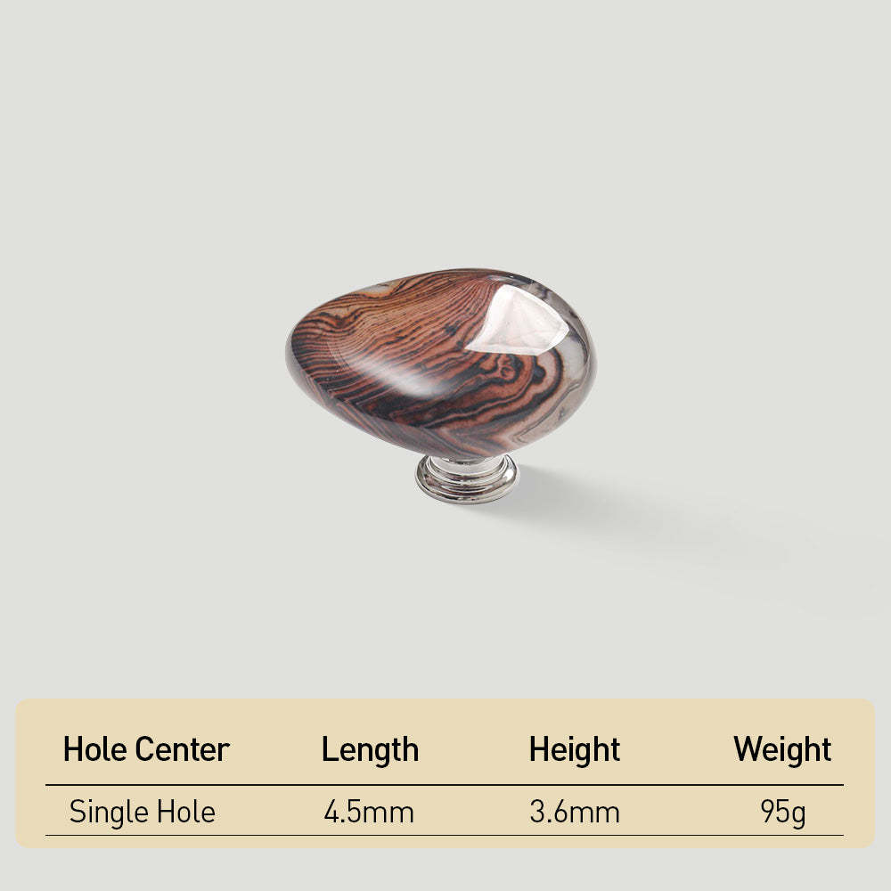 Modern Agate Stone Pebble Cabinet Knobs
