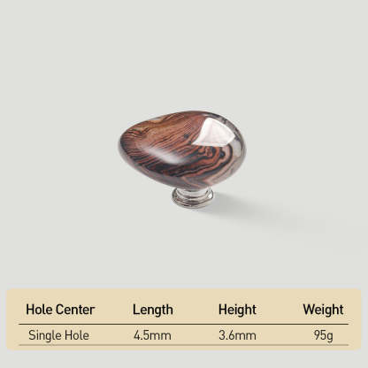 Modern Agate Stone Pebble Cabinet Knobs