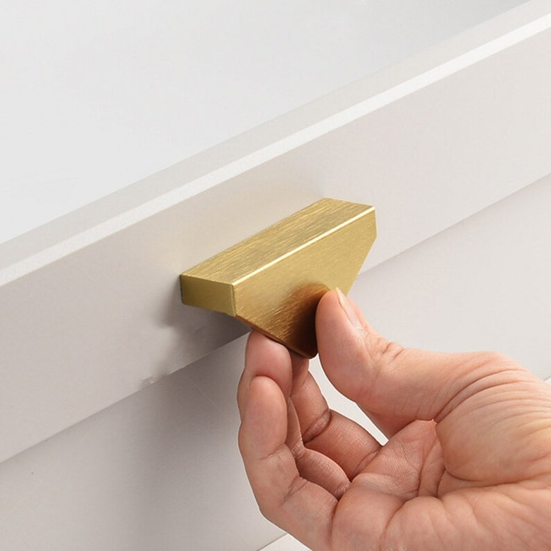 Unique Modern Semi-Circular Gold Kitchen Cabinet Door Handle