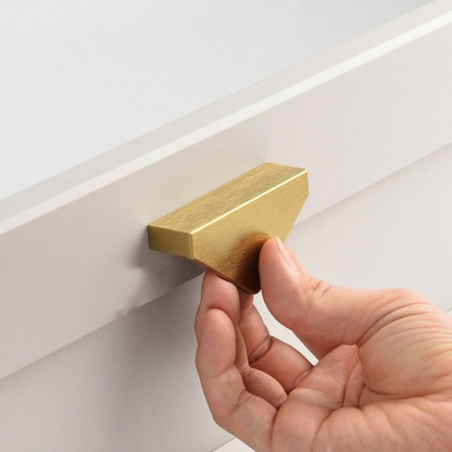 Unique Modern Semi-Circular Gold Kitchen Cabinet Door Handle