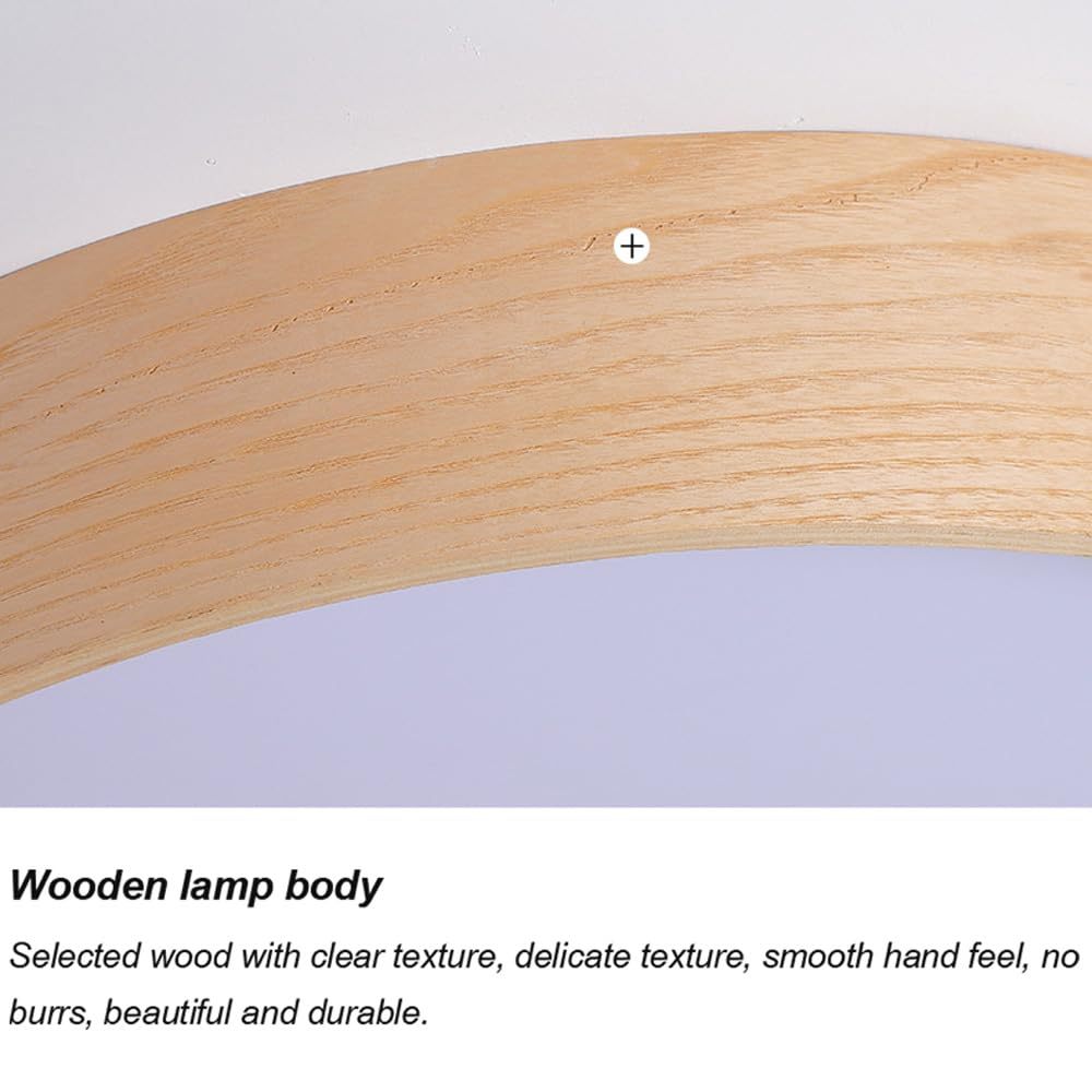 Mid-Century Wood Dome Ceiling Lamp -Homdiy