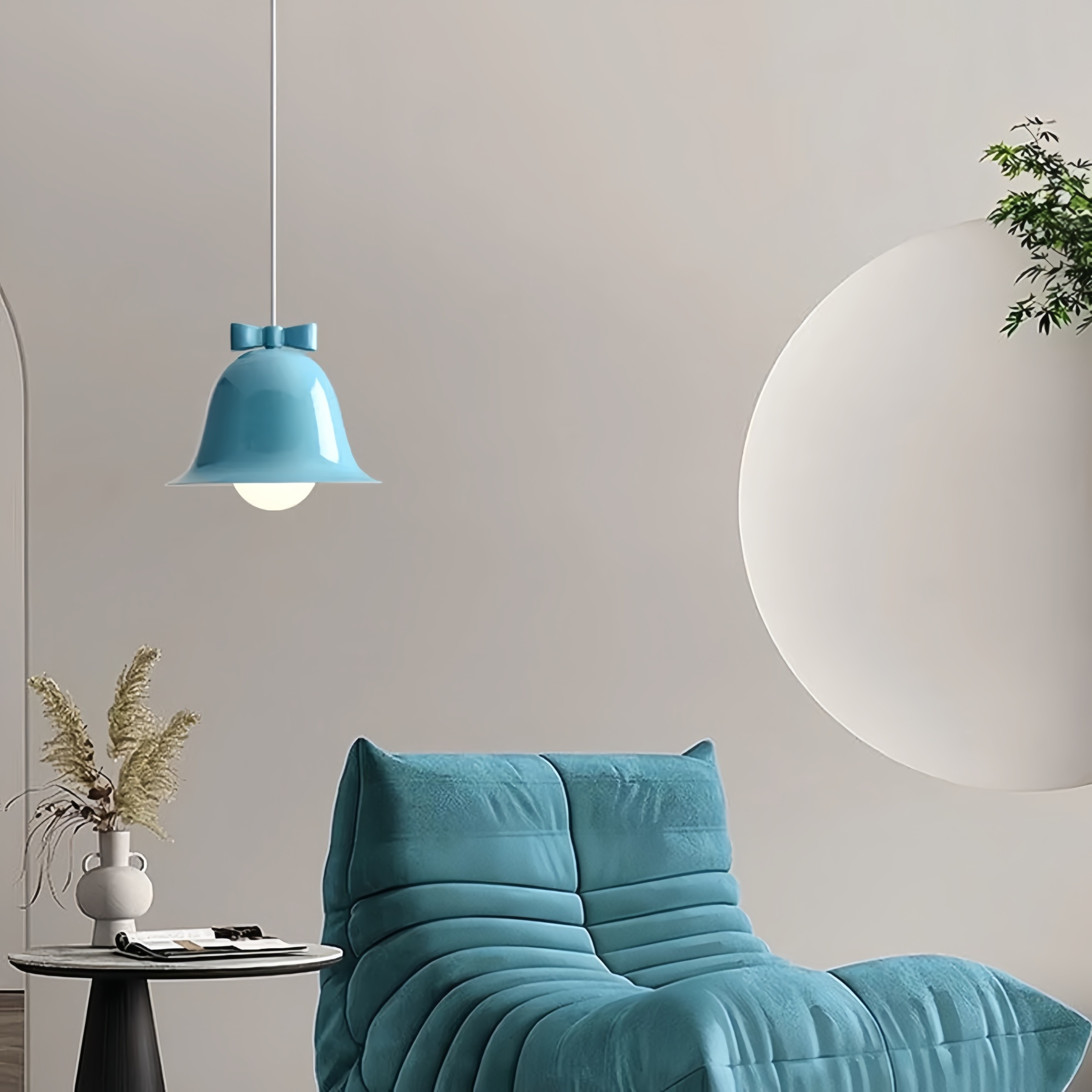 Creative Colorful Mini Bow Iron Pendant Light