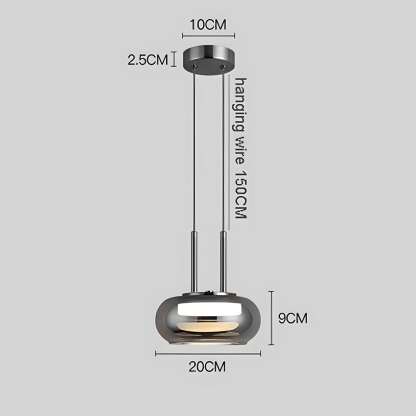 Modern Glass LED Pendant Light 