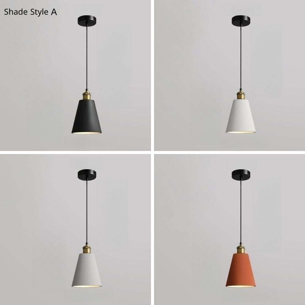 Colorful Resin Geometric Pendant Lamp -Homdiy