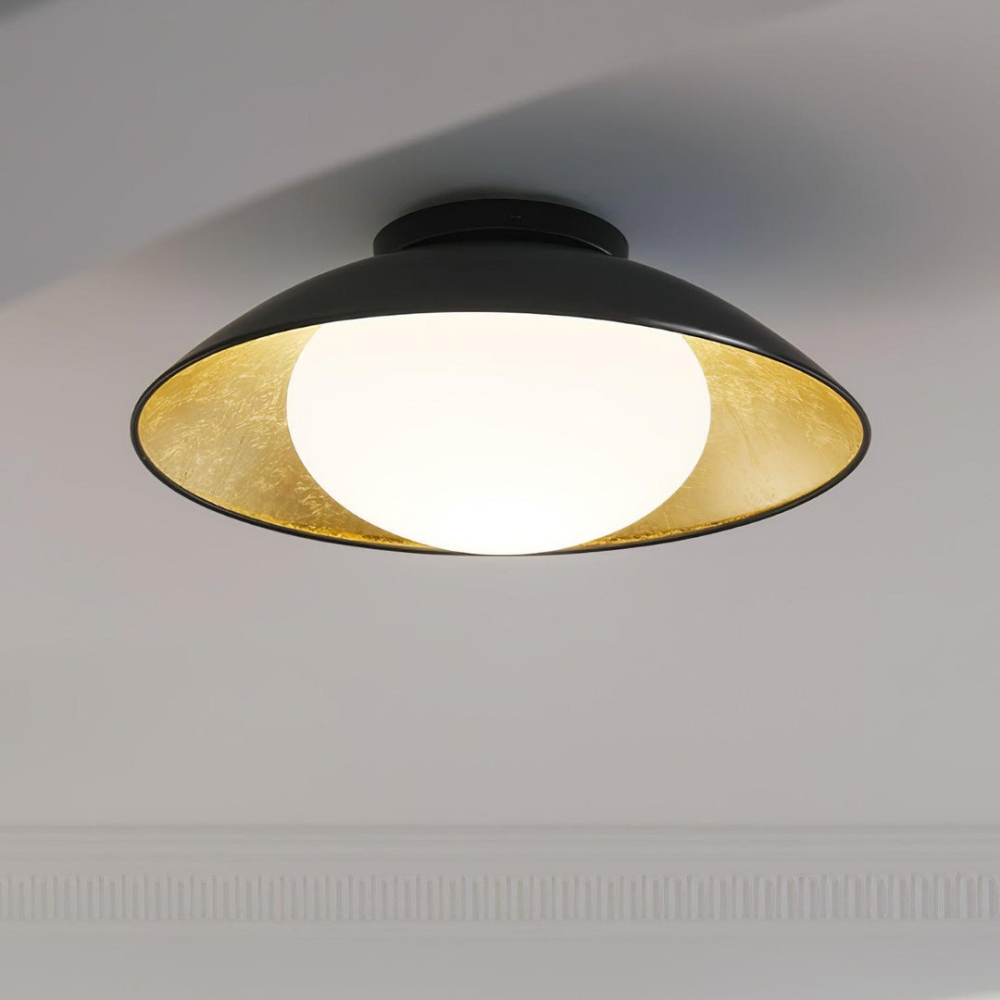 Mid Century Simple Metal Living Room Ceiling Light 