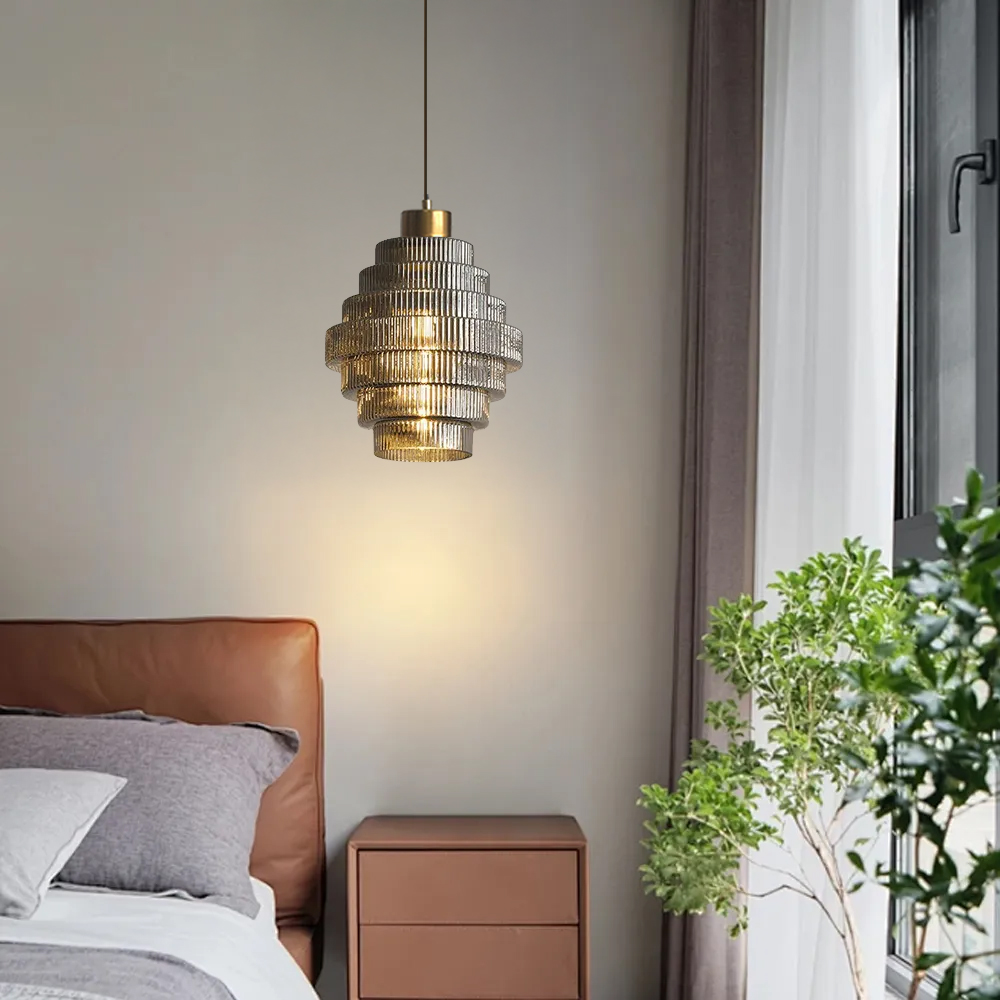 Vintage Antique Glass Pendant Light For Kitchen Island 