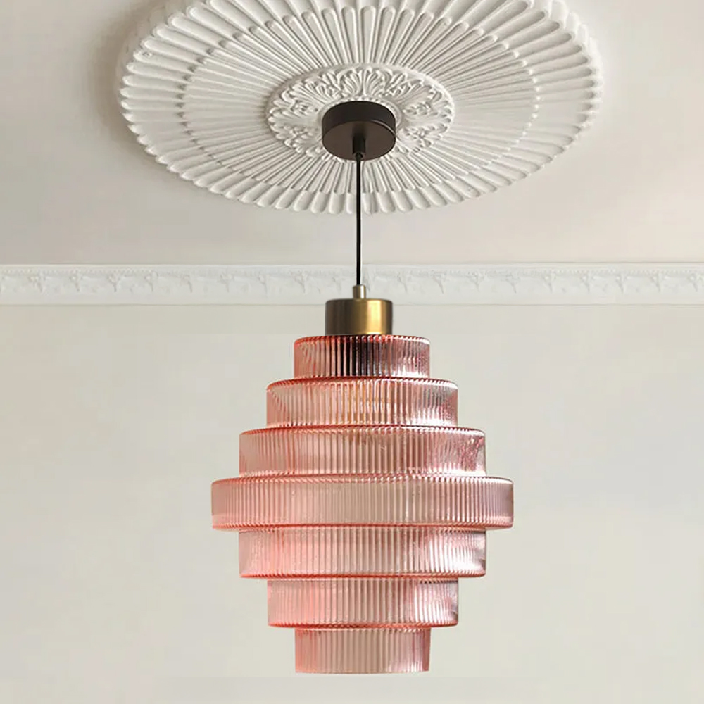 Antique Brass Bottle Shade Pendant Light