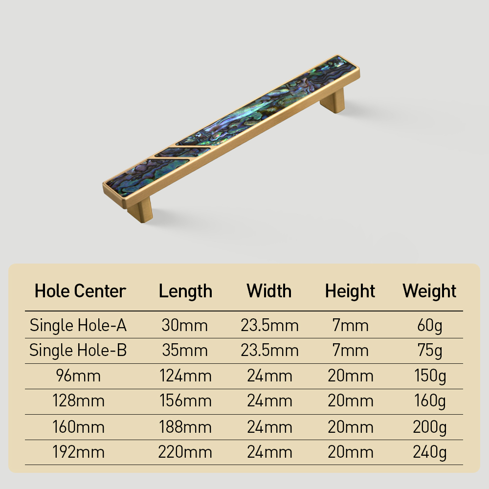 Antique Vintage Brass Shell Cabinet Pulls for Kitchen Cabinets