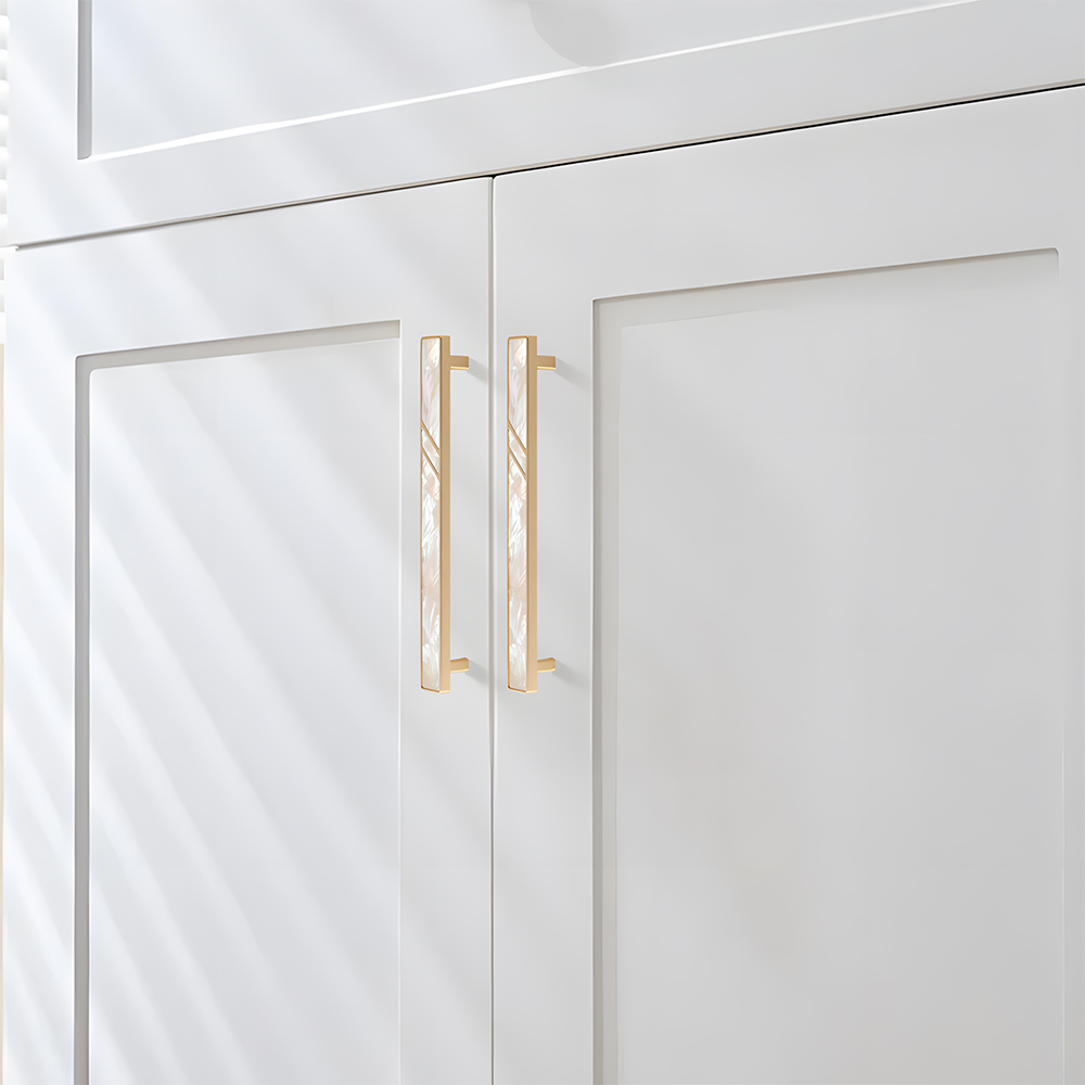 Antique Vintage Brass Shell Cabinet Pulls for Kitchen Cabinets