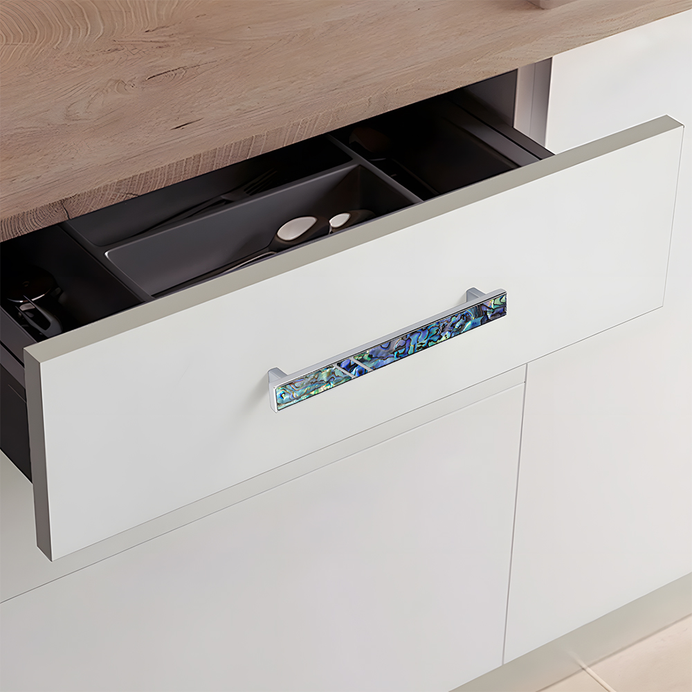 Antique Vintage Brass Shell Cabinet Pulls for Kitchen Cabinets