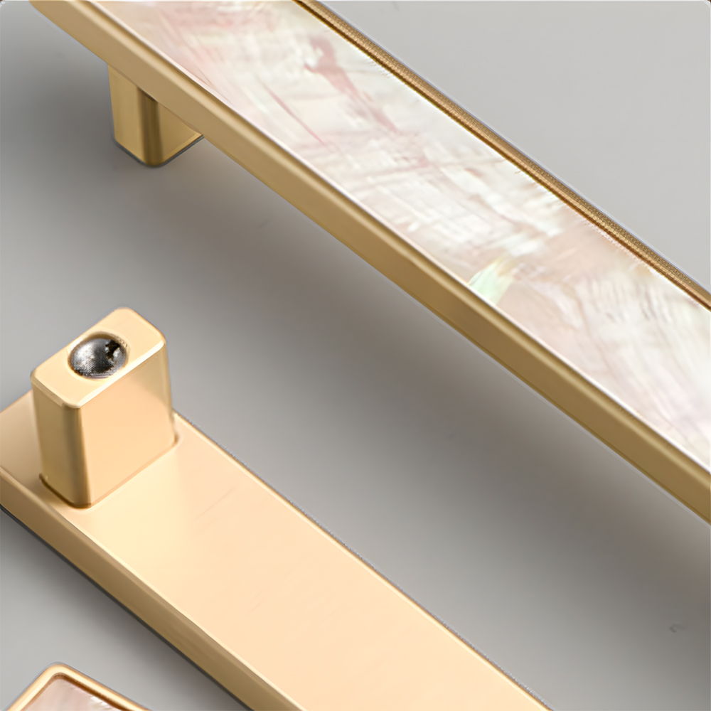 Antique Vintage Brass Shell Cabinet Pulls for Kitchen Cabinets